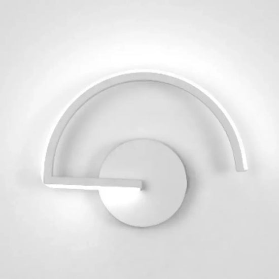 Voici Le Résultat: Applique Murale Design Scandinave Épuré Minimaliste Blanc / Blanc Chaud