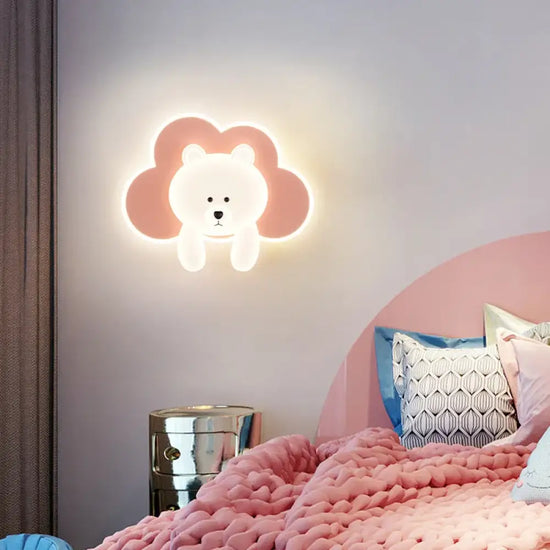 Voici Le Résultat: Applique Murale Ourson Design Enfants Cosy Chambre