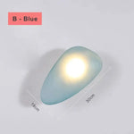 Voici Le Titre Transformé: Applique Led Nordique Design Élégant Lumineux B-Bleu / Blanc Chaud