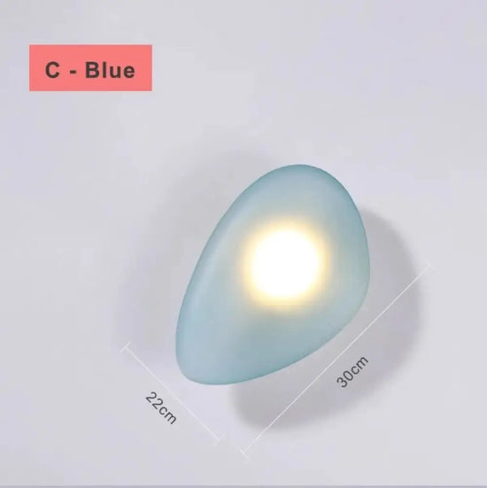 Voici Le Titre Transformé: Applique Led Nordique Design Élégant Lumineux C-Bleu / Blanc Chaud