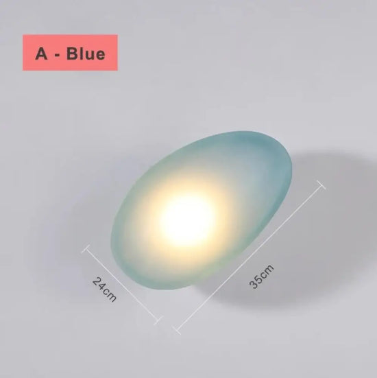 Voici Le Titre Transformé: Applique Led Nordique Design Élégant Lumineux Un Bleu / Blanc Chaud