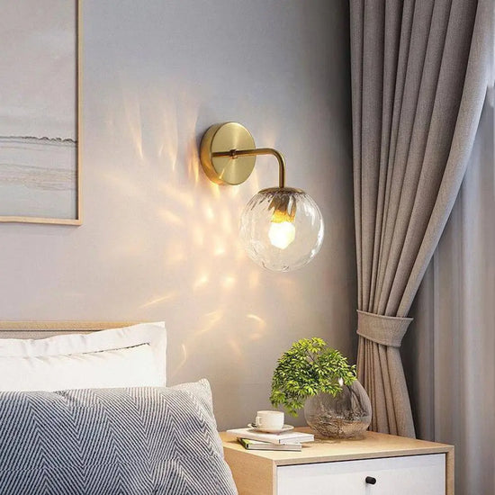 Voici Le Titre Transformé: Applique Murale À Led Avec Sphère Lumineuse Élégante Chambre