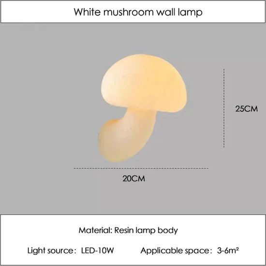 Voici Le Titre Transformé: Applique Murale Champignon Scandinave Chic Lumineux Champignon /