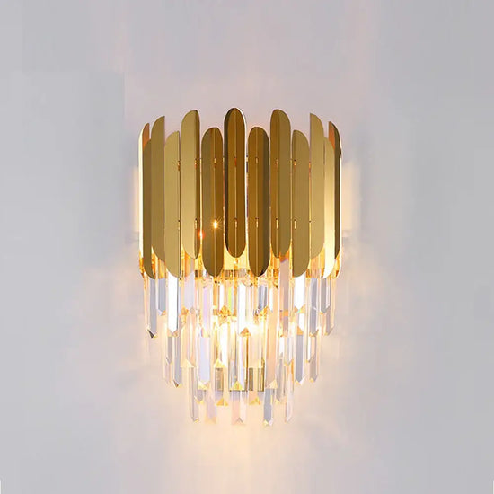 Voici Le Titre Transformé: Applique Murale En Cristal Brillant Contemporain Unique Chambre