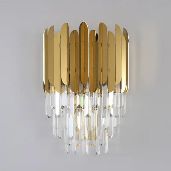 Voici Le Titre Transformé: Applique Murale En Cristal Brillant Contemporain Unique Chambre