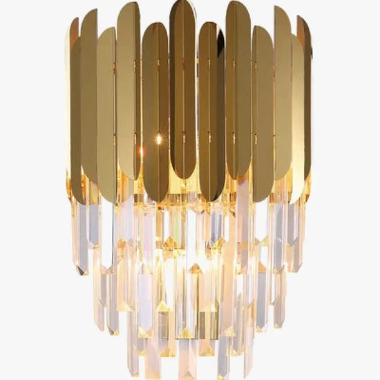 Voici Le Titre Transformé: Applique Murale En Cristal Brillant Contemporain Unique Chambre