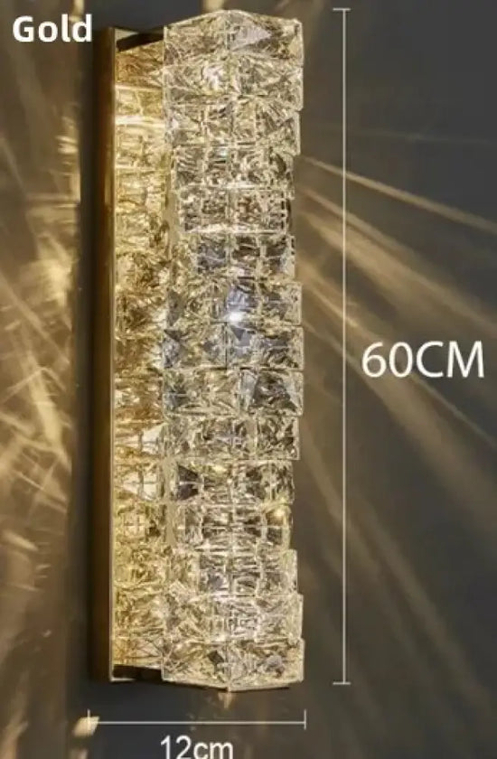 Voici Le Titre Transformé: Applique Murale En Cristal Design Élégant Lumineux Gris / Changeable