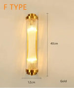 Voici Le Titre Transformé: Applique Murale En Cristal Élégante Design Contemporain Type F Or /
