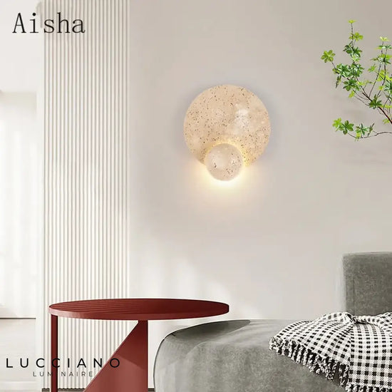 Voici Le Titre Transformé: Applique Murale En Pierre Zen Minimaliste Chambre