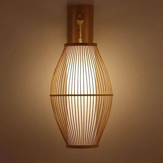 Voici Le Titre Transformé: Applique Murale En Rotin Led Design Élégante Chambre
