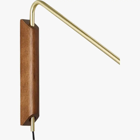 Voici Le Titre Transformé: Applique Murale Italienne Design Bois Rotatif Chambre