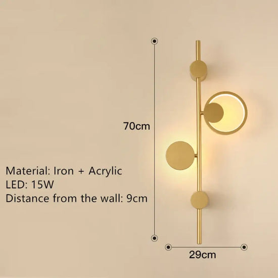 Voici Le Titre Transformé: Applique Murale Led Design Élégante Intérieur Contemporain H1 Chambre