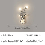 Voici Le Titre Transformé: Applique Murale Led Design Minimaliste Chic C Noir / Blanc Naturel