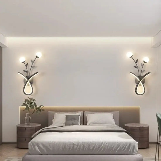 Voici Le Titre Transformé: Applique Murale Led Design Minimaliste Chic Chambre