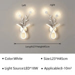 Voici Le Titre Transformé: Applique Murale Led Design Minimaliste Chic G Blanc / Blanc Chaud (Sans