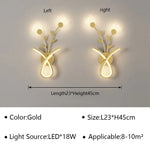 Voici Le Titre Transformé: Applique Murale Led Design Minimaliste Chic Or E / Blanc Naturel (Sans