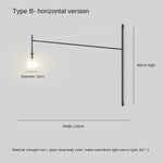 Voici Le Titre Transformé: Applique Murale Led Élégante Moderne Artistique B 80Cm / Avec Prise
