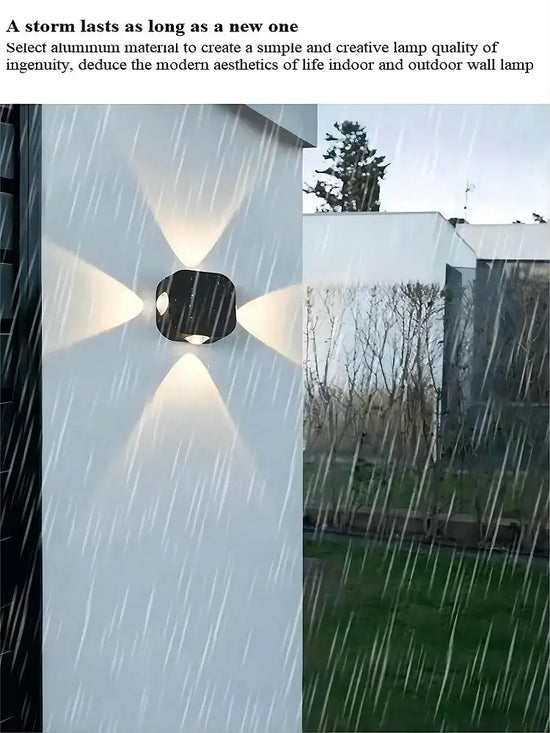 Voici Le Titre Transformé: Applique Murale Led Étanche Design Waterproof Lumineux Chambre