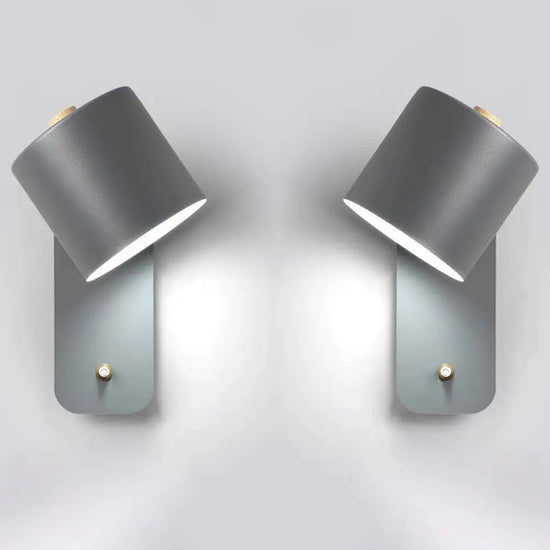 Voici Le Titre Transformé: Applique Murale Led Intérieur Design Lumineux Élégant 2 Gris Chambre