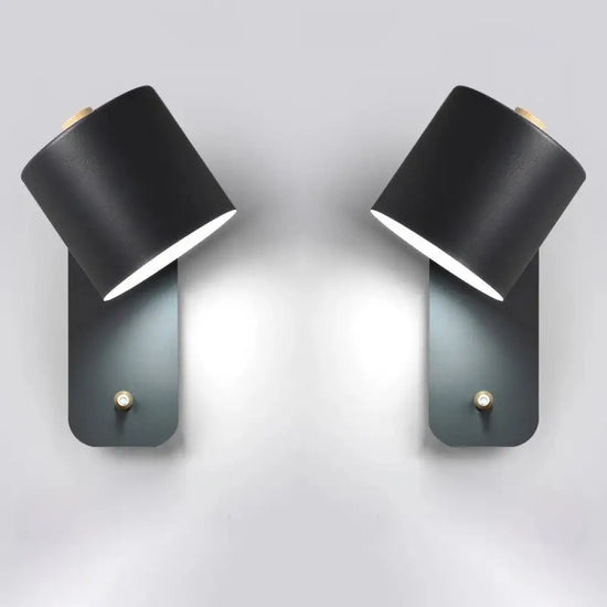 Voici Le Titre Transformé: Applique Murale Led Intérieur Design Lumineux Élégant 2 Noir Chambre