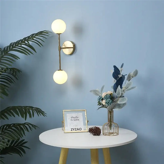 Voici Le Titre Transformé: Applique Murale Moderne Boule Lumineuse Design Cristal Chambre