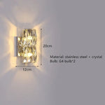 Voici Le Titre Transformé: Applique Murale Moderne Cristal Lumineux Design Élégant B-Or 20Cm /