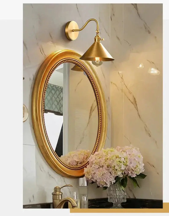 Voici Le Titre Transformé: Applique Murale Nordique Design Cuivre Élégant Chambre