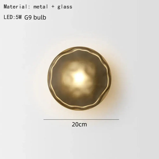 Voici Le Titre Transformé: Applique Murale Nordique Élégante Minimaliste Design A-Verre Gris 2 /