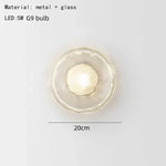 Voici Le Titre Transformé: Applique Murale Nordique Élégante Minimaliste Design Verre A-Clair /