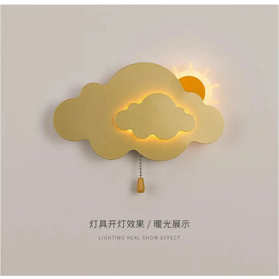 Voici Le Titre Transformé: Applique Murale Nuage Élégant Pour Ambiance Zen Chambre