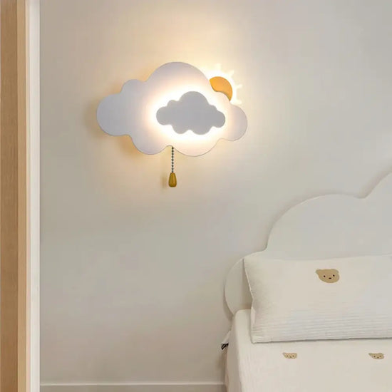 Voici Le Titre Transformé: Applique Murale Nuage Élégant Pour Ambiance Zen Chambre