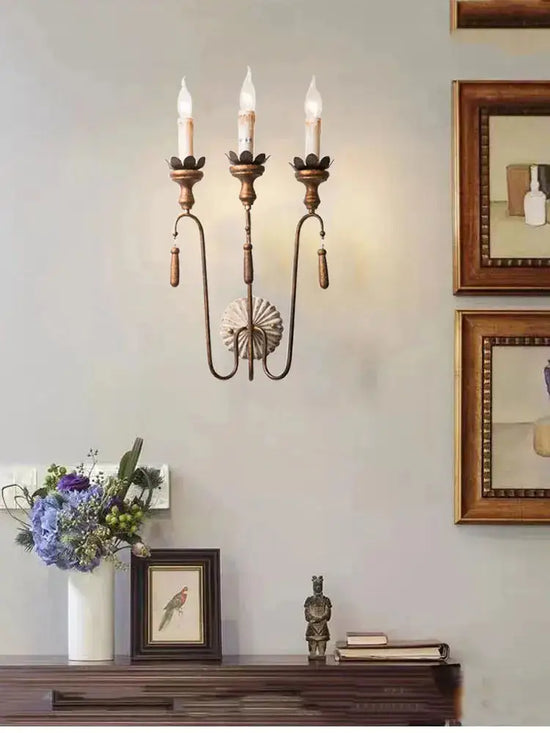 Voici Le Titre Transformé: Applique Murale Rétro Bois Vintage Campagne Chambre