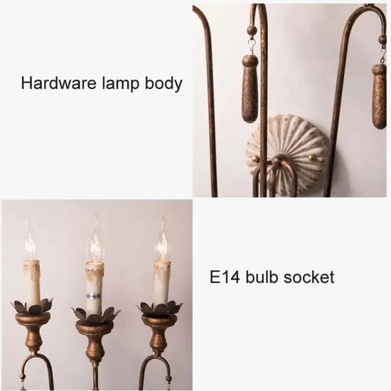 Voici Le Titre Transformé: Applique Murale Rétro Bois Vintage Campagne Chambre