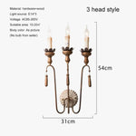 Voici Le Titre Transformé: Applique Murale Rétro Bois Vintage Campagne Chambre