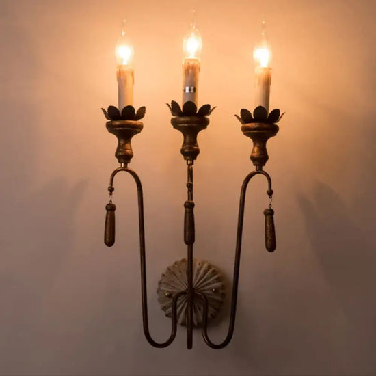 Voici Le Titre Transformé: Applique Murale Rétro Bois Vintage Campagne Chambre