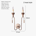 Voici Le Titre Transformé: Applique Murale Rétro Bois Vintage Campagne Chambre