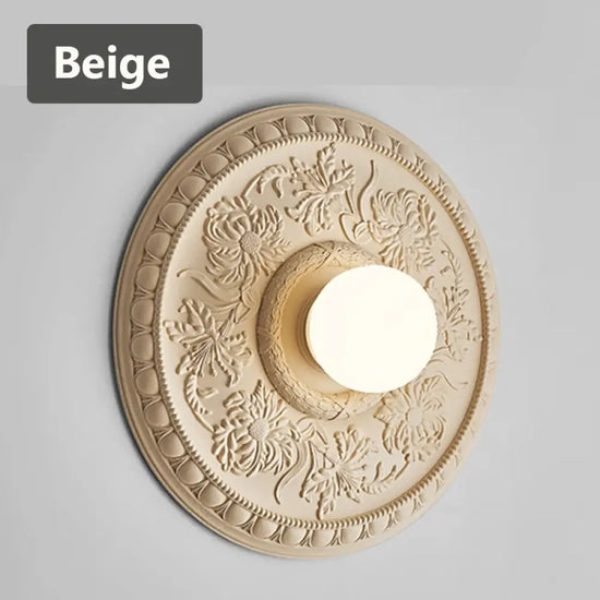 Voici Le Titre Transformé: Applique Murale Rétro Élégante Vintage Design Beige / Blanc Chaud