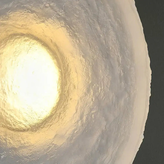 Voici Le Titre Transformé: Applique Murale Ronde Design Vintage Transparent Chic Chambre