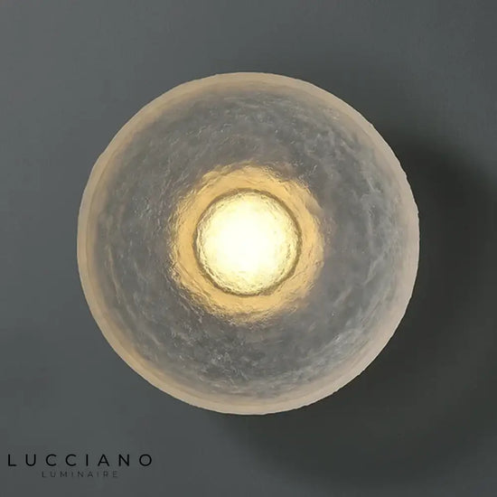 Voici Le Titre Transformé: Applique Murale Ronde Design Vintage Transparent Chic Résine