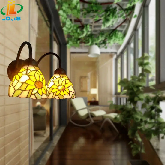 Voici Le Titre Transformé: Applique Murale Tiffany Vintage Déco Élégante B / Chine Chambre
