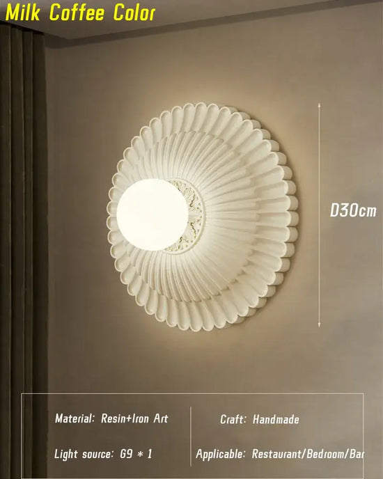 Voici Ma Proposition: Applique Murale À Vent Élégante Et Raffinée Couleur Café Au Lait /