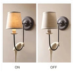 Voici Ma Proposition: Applique Murale Antique Américaine Ornée Oiseau Chambre