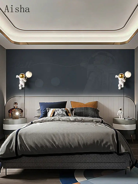 Voici Ma Proposition: Applique Murale Astronaute Déco Cosmos Lumineuse Chambre