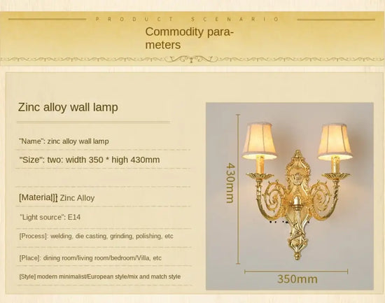 Voici Ma Proposition: Applique Murale En Zinc Et Cristal Lumineux Raffiné Chambre