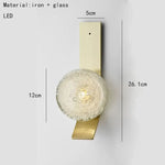 Voici Ma Proposition: Applique Murale Minimaliste Élégante Transparente Design Or / 5000K Chambre