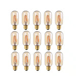 LOT DE QUINZE AMPOULES LED EN VERRE TEINTÉ DORÉES À FILAMENT T45 4W E27