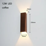 12W 18W Led Murale Design Contemporain Corps De Café / Blanc Froid (5 500-7 000 K). Applique Chambre