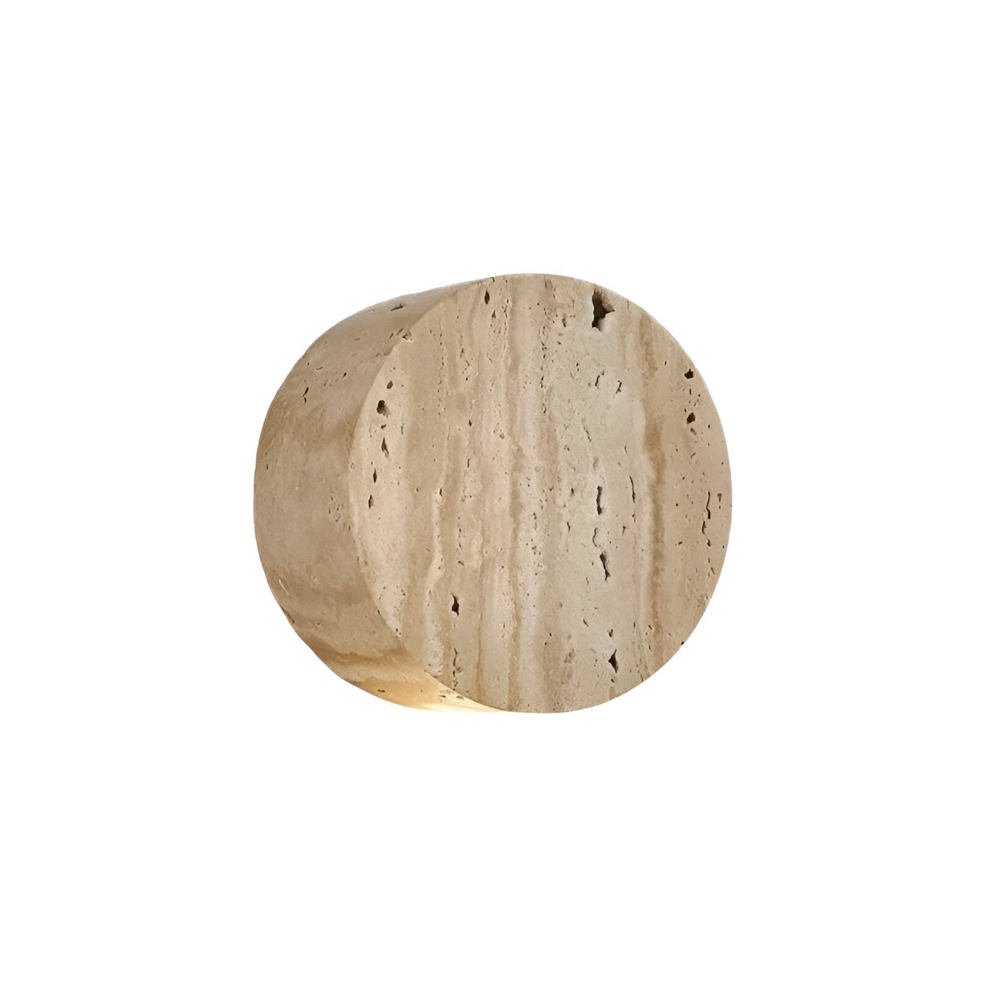 Applique murale LED en travertin japonais Wabi-Sabi 1 lumière