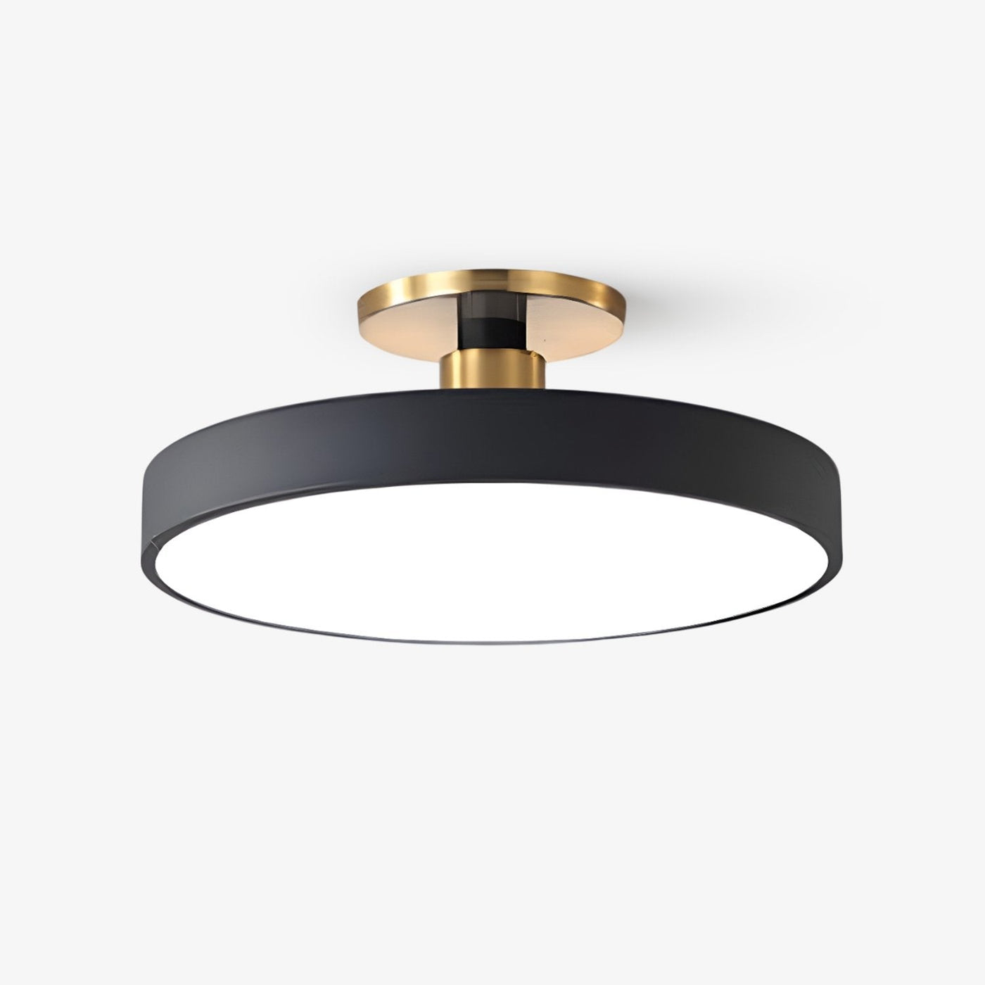 Plafonnier moderne rond à LED 1 lumière encastrable