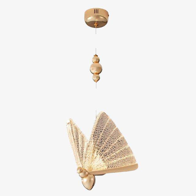 Lustre LED en verre Butterfly